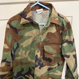 Camouflage Button-Up Shirt